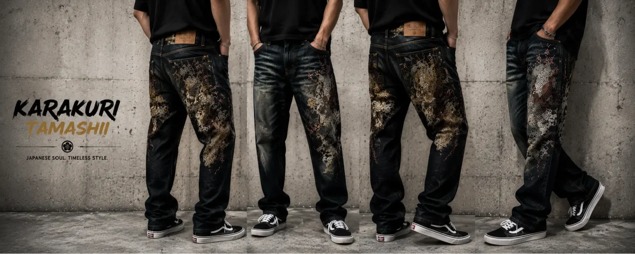 Karakuri Jeans Japanese Inspired Denim with Timeless Streetwear Appeal