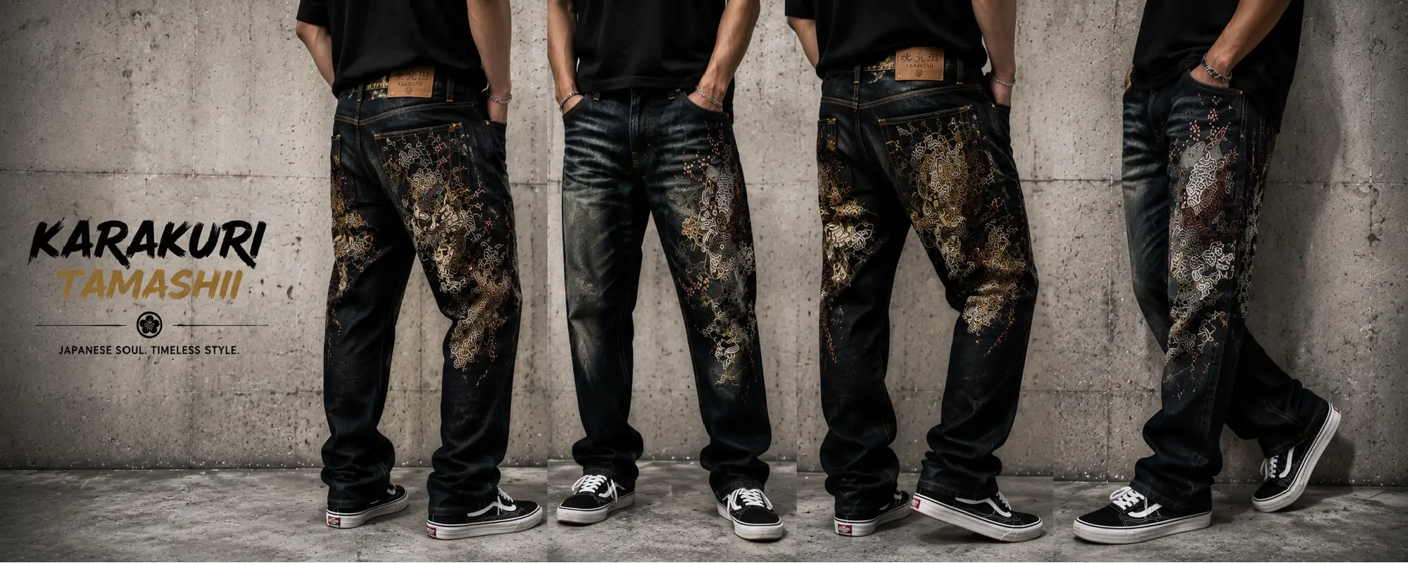 Karakuri Jeans Japanese Inspired Denim with Timeless Streetwear Appeal